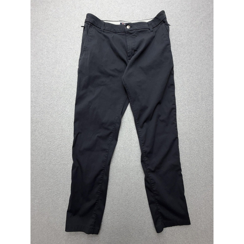 Birddogs Pants Mens 32x30 Blue Stretch Microfiber Chino Slim Tapered Casual
